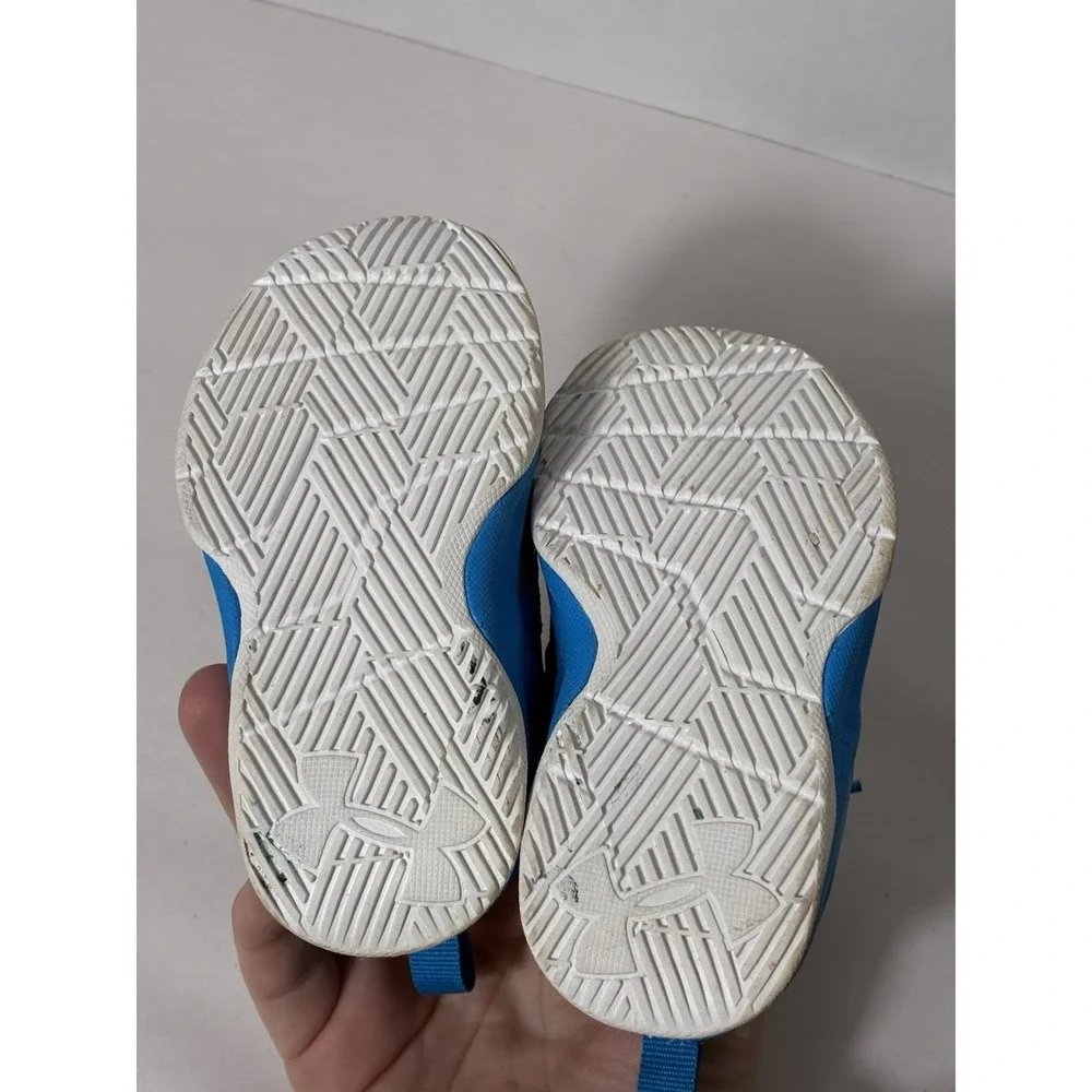 Under Armour Lace‎ Up Sneakers Toddler Sz 4 Blue And Gray Comfort